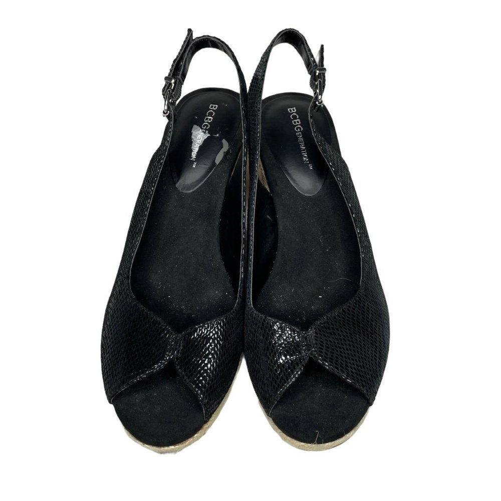 BCBGENERATION 8 Basil wedge slingbacks black - Picture 2 of 9